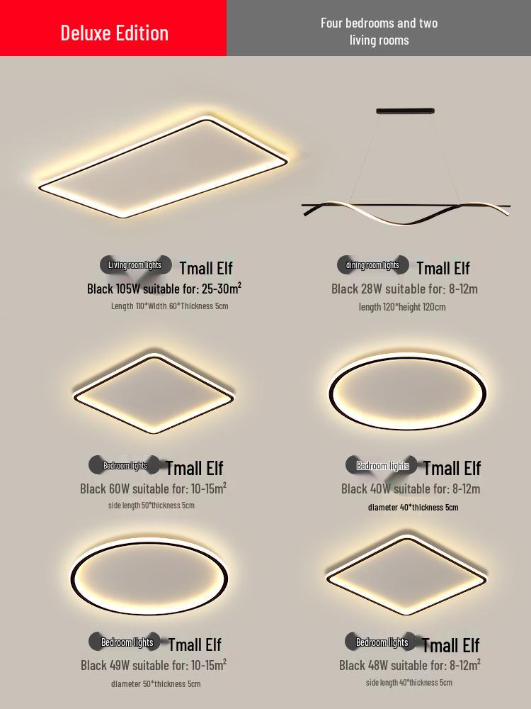 2025 Modern LED Ceiling Light with Remote Control - Minimalist Style for Master Bedroom & Living Room