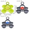 Removable Egg Timer Hold 4 Eggs Nonstick Egg Molds Kitchen Accessories Egg Poacher Cups  Home