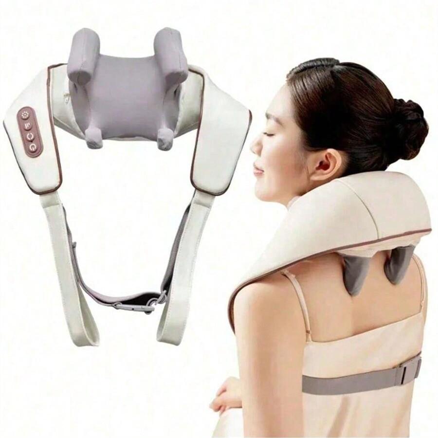 Portable Hot Compress Massager Shoulder And Neck Kneading Massage Electric Shawl Multifunctional Back Massage Instrument