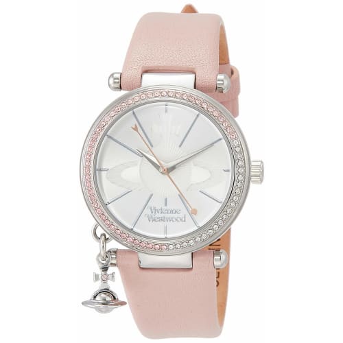 

Vivienne Westwood ORB PASTELLE Watch, Stainless Steel with Leather Strap, Quartz Movement, Women s, VV006SLPK