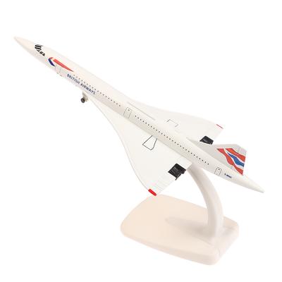 20Cm British Concorde Alloy Aircraft Model With Landing Gear Airliner Alloy Diecast Air Plane Model Toys Collection Ornament