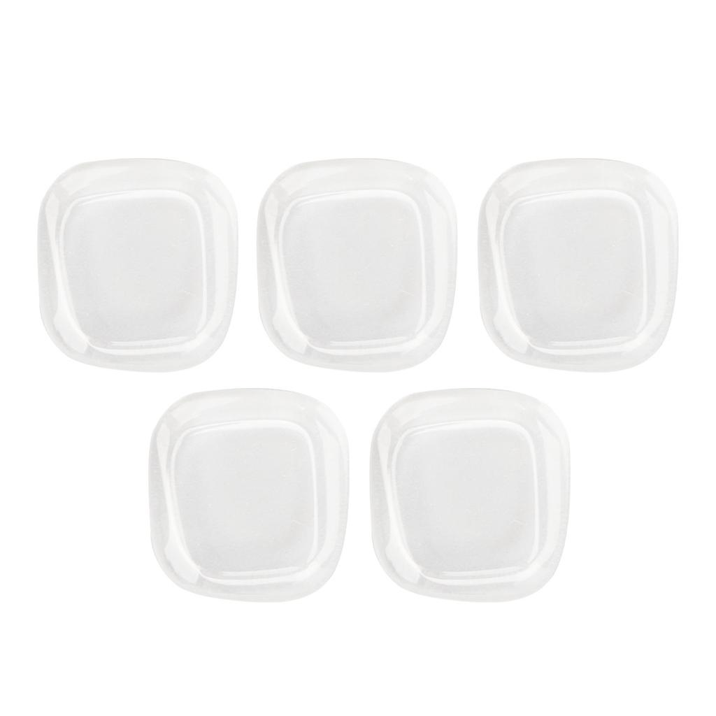 50 Pcs Nail Color Card Transparent Safe Glass Square Toe Nail Polish Color Display Card