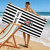 Name Personalisiertes Besiktas Motiv Strandtuch, Großes Weiches Schnelltrocknendes Handtuch für Strand Camping Schwimmen