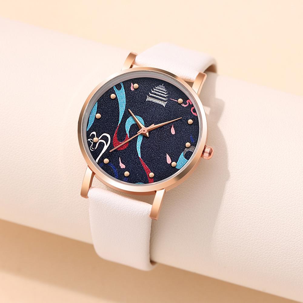 New Fashion Women's Watch Digital Quartz Watch Women's Belt Watch Elegant Student Women's Watch