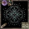 Starry Tarot Flannel Mat Anti Slip Square Card Cloth Multi Patterns Altar Decor Tarot Oracle Layout Soft Mat for Divination Game