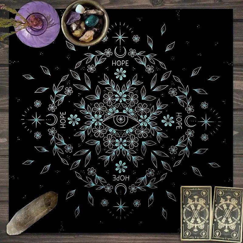 Starry Tarot Flannel Mat Anti Slip Square Card Cloth Multi Patterns Altar Decor Tarot Oracle Layout Soft Mat for Divination Game