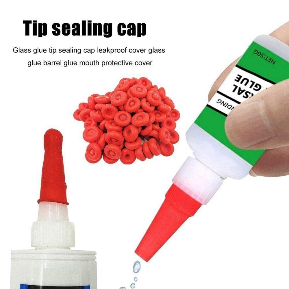20PCS Sealing Caulk Protective Cap Open Caulking Glue Tip Sealing Cap New Tube Sealer Caps Home