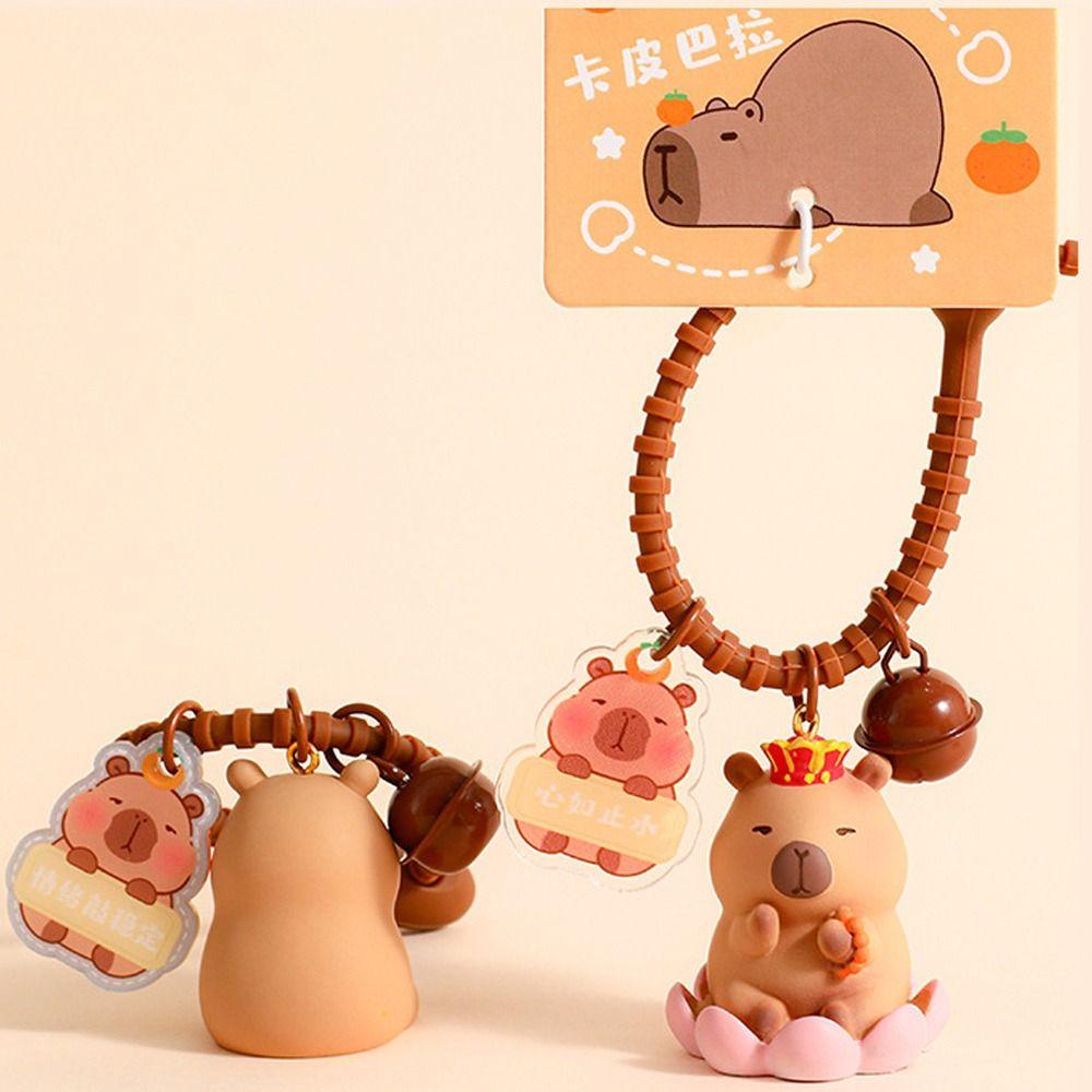 Cute Car Key Chains Kawaii Animal Keyring 2024 Capybara Keychains