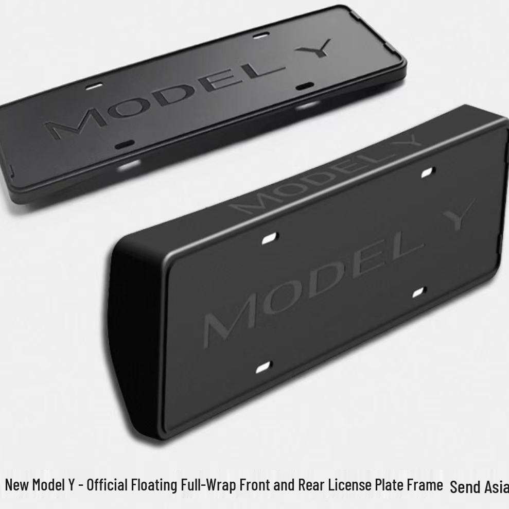 Tesla Model 3/Y/YL License Plate Frame - Full Coverage Protective Holder