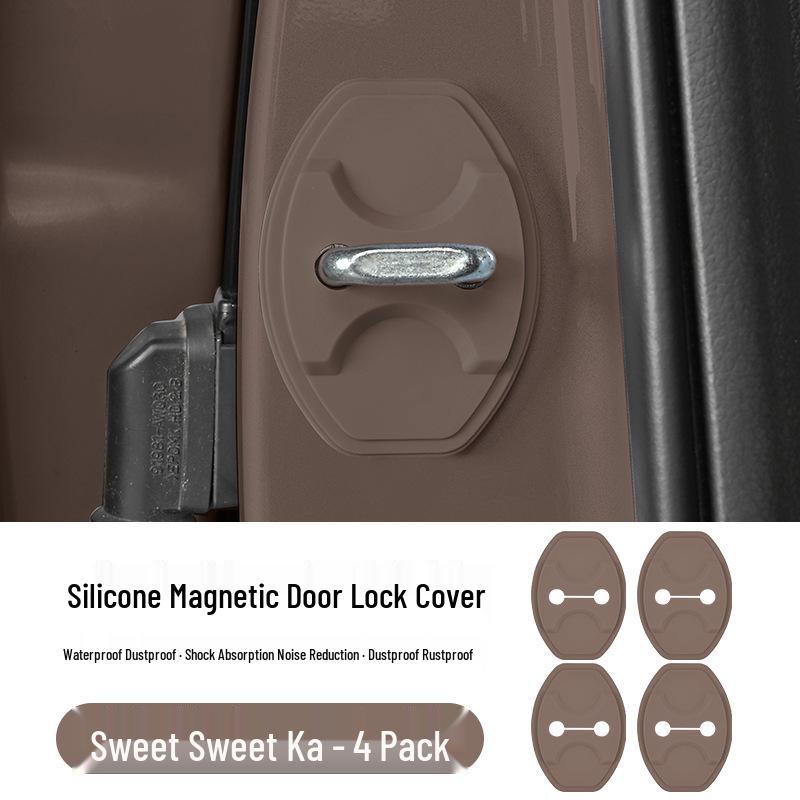

Wuling Door Lock Buckle Cover - Starlight Stars Design, Shock Absorbing Protective Sleeve for Hongguang Bingguo E5 MINI.