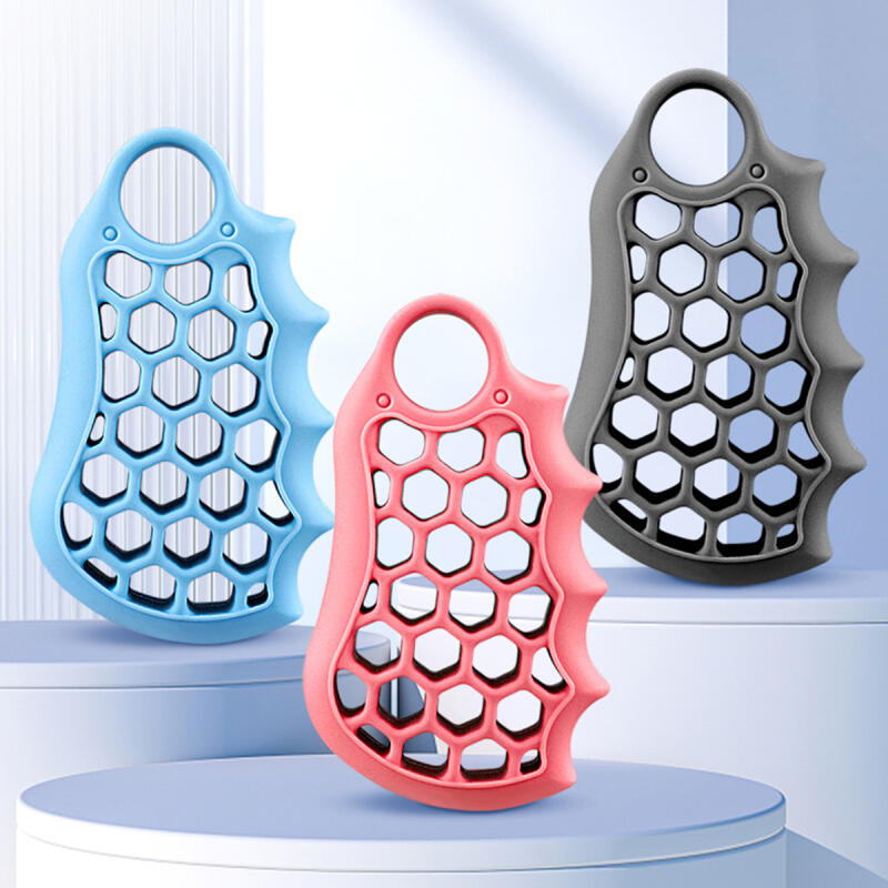 Silicone honeycomb gripper finger exerciser Honeycomb Hammer_Gray 50LB