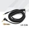 Spring Flexible Headphone Cord For EAH DJ1200 with Adjustable Length and Interferences Resistant Properties