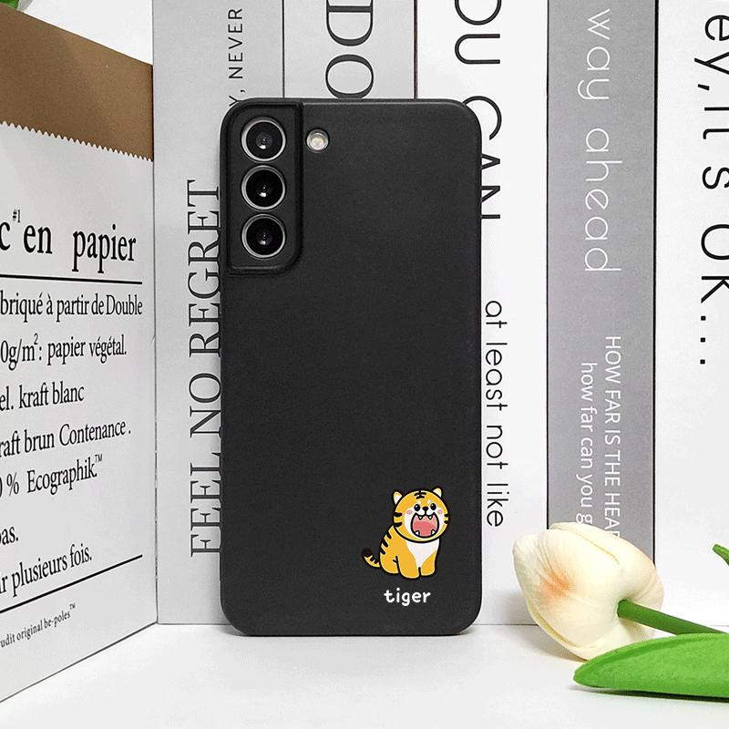 Stylish Cartoon Animal Cat Dog Couple Printed Phone Case for Samsung Galaxy S26 S24+ S23 Ultra S25 + S22 Plus S21 FE Soft Cover