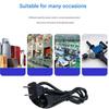 Practical Power Connection Cable Laptop Power Cable 2 Prong Plug Metal Construction Fast Efficient Charging Cables
