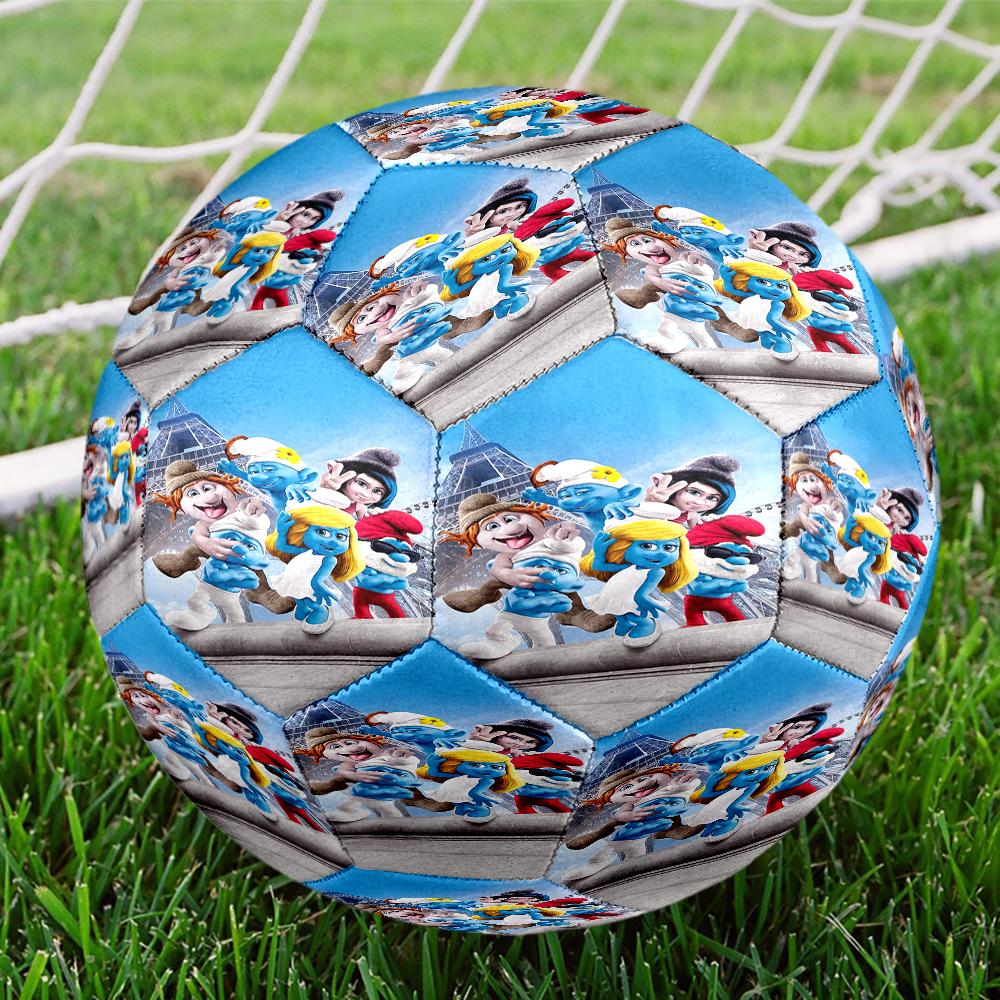 The Smurfs Theme Size 5 Soccer Ball, Suitable for Both Indoor and Outdoor Matches, a Gift Suitable for Everyone.
