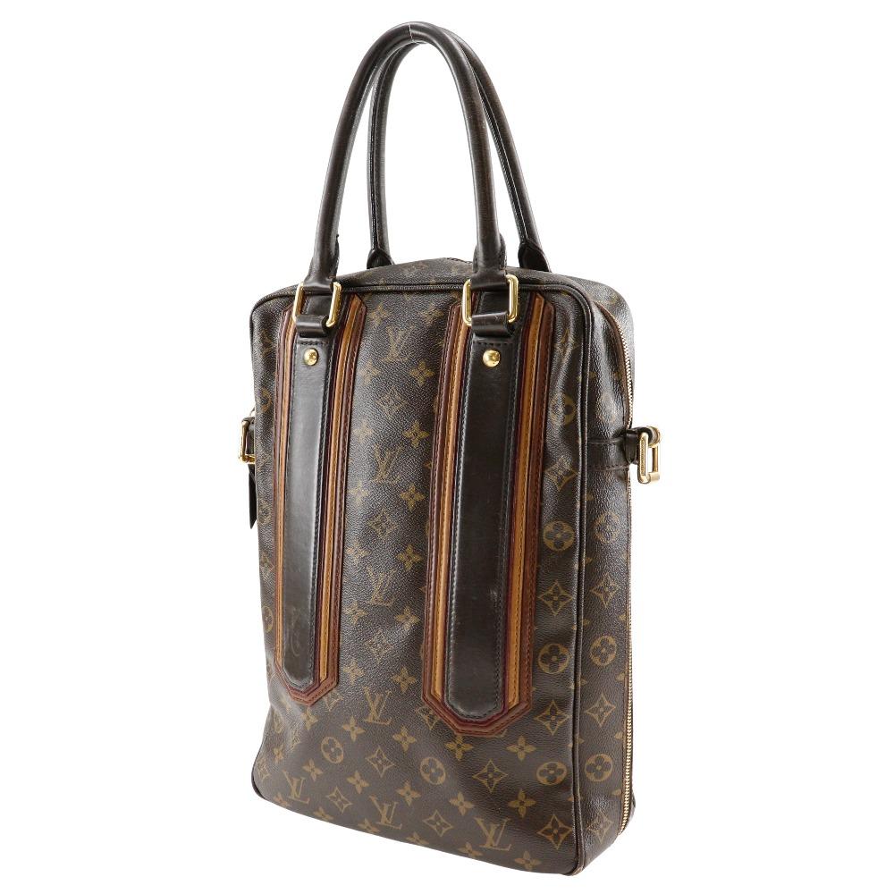 Louis Vuitton Porto Document Vertical Handbag M95529 Monogram Bekia Brown Monogram Canvas Mens Used