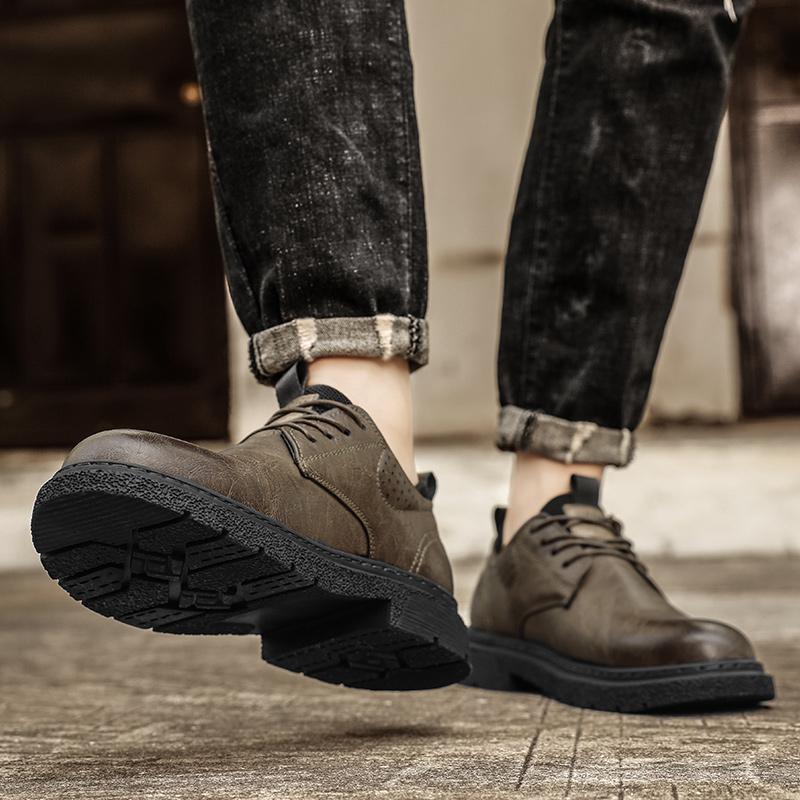 Män Klänning Skor Läder Affärsfest Läder Bröllopsskor Män Flats Oxfords Formell Skor