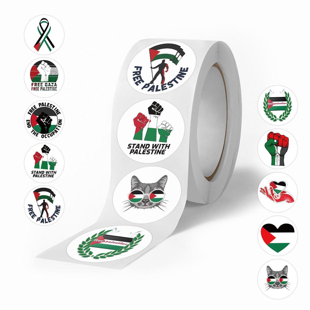 500 Adesivos de Amor e Paz Palestina: Decoração de Diário DIY e Adesivos de Selo para Crianças