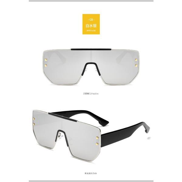 

One-Piece Glasses Trendy Glasses Polarized Sunglasses Integrated Lenses Sunglasses Large Frame Lenses Eyes