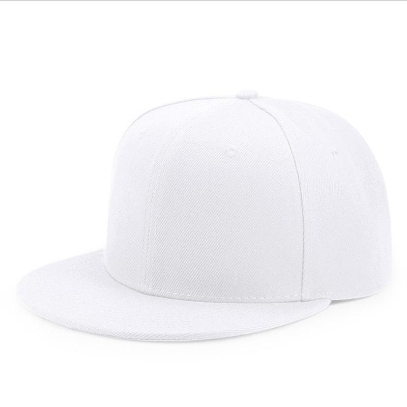 Men's Solid Color Flat Brim Baseball Cap - Spring/Summer Woolen Hip Hop Hat