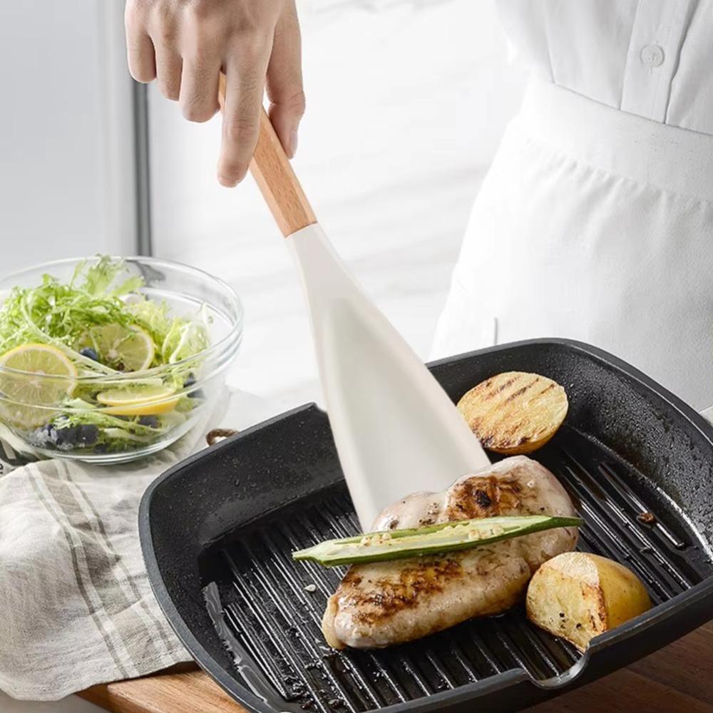 Silicone Spatula Spoon Wear-resistant Kitchen Utensils New Cooking Spoons  for Cooking