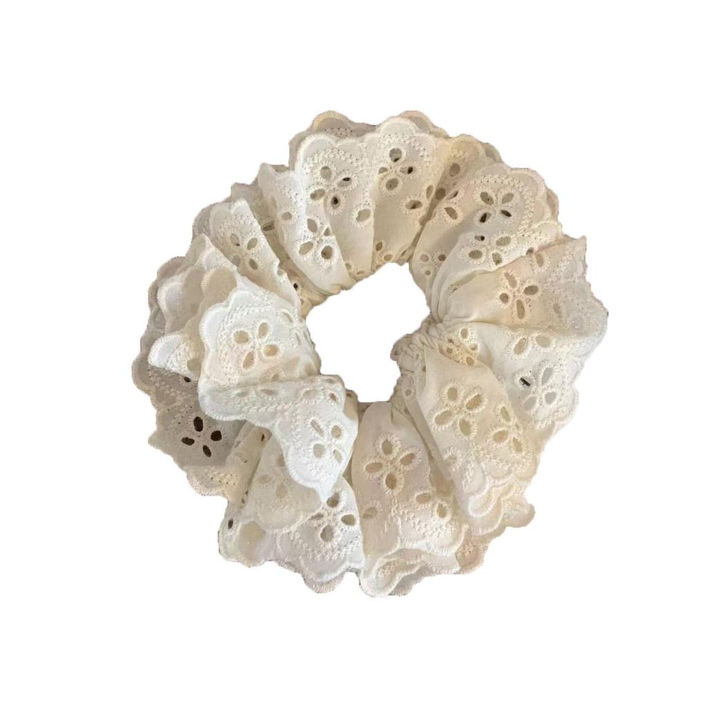 Lace Hair Band Mori Large Intestine Head Rope French Retro Hair Rope Girl Tied Hair Rubber Band