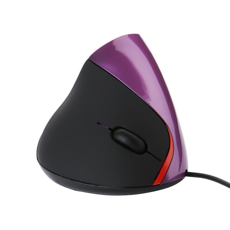 Ergonomic Vertical Optical Wired USB Mouse, Second Generation Wristband Design