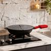 Anti-splash Oil Cover Foldable Silicone Splash Guard for Cooking Pots with Ventilation Steam Release Heat Resistant Lid for Kitchen Use