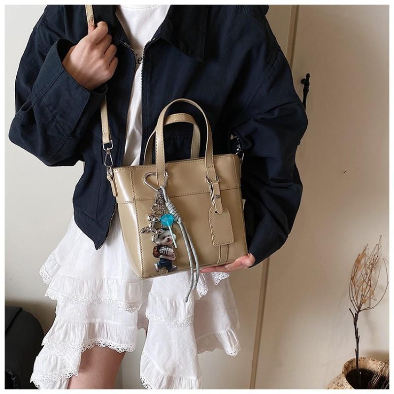 

High-end Small Bag Women s Fashionable All-matching Cross-body Popular Portable Bucket 24x8.5x20 single package хаки