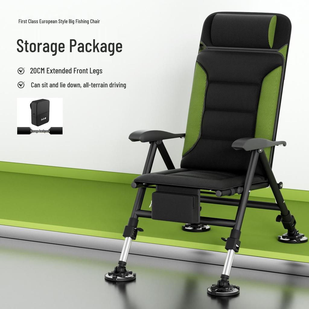 Reclinable European Multi-Functional Folding Fishing Chair