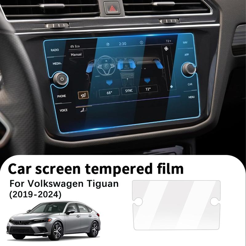 Car Tempered Glass Protective Film For VW Tiguan -2024 Auto GPS Navigation Screen Protector Display Interior Accessories