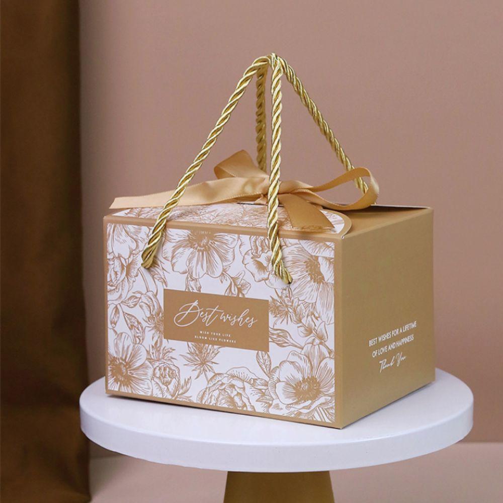 10 stuks Milieuvriendelijke Cadeauverpakking Doos Strik Lint Elegante Cadeaudoos Nieuwe Snoepdoos Goodies Cadeau