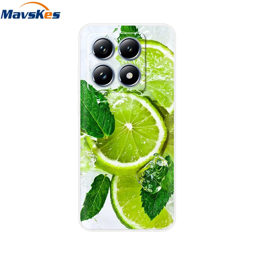 For Xiaomi 14T 5G Case Cute Soft Transparent TPU Painted Silicone Cover For Xiaomi 14T Pro 5G 2024 Mi14T Phone Cases Coque Funda