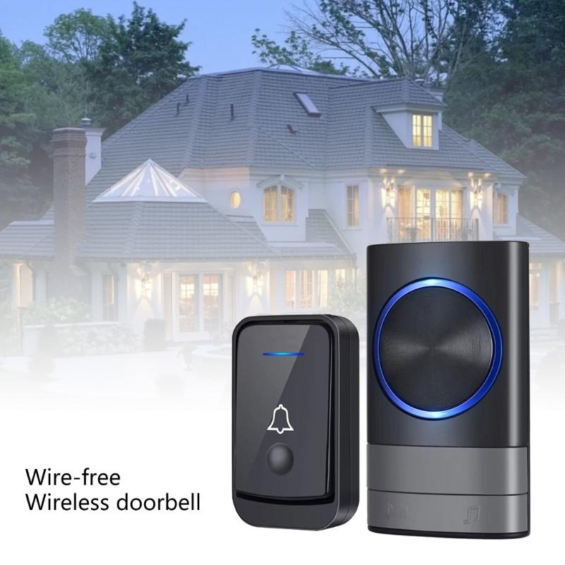 Intelligent Wireless Doorbell IP44 Waterproof Home Security Alarm Welcome Door Bells Two Way Talk Doorbell for Home