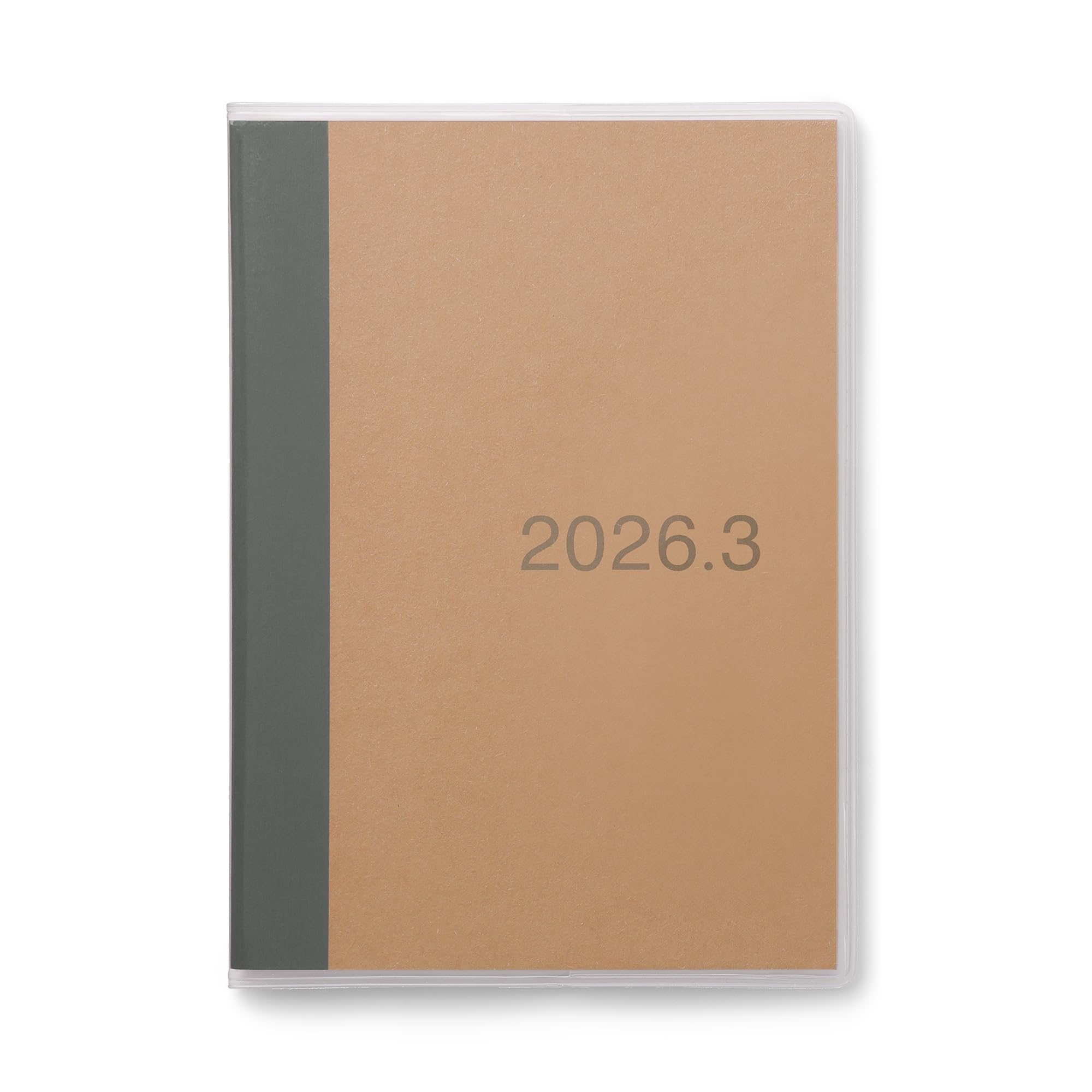 

MUJI Ежемесячный планировщик, начинающийся с марта, A6, 76418733, Понедельники, 2026, Размер, коричневый