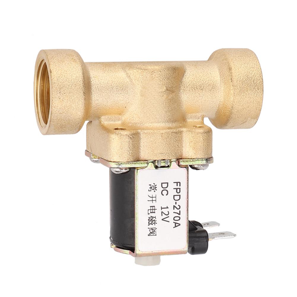 G1 2  Female Thread Normally Open Brass Solenoid Electromagnetic Valve (DC12V)