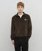 Malittepeulangsowajeobeo Classic Logo Collared Velour Sweatshirt Brown