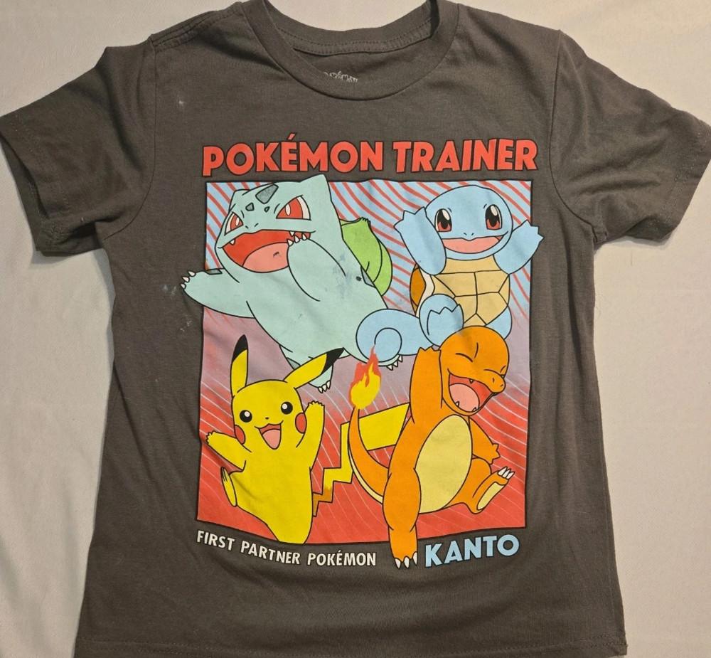 

Pokémon Youth Boys Pikachu Gray Short Sleeve Tee Shirt 3XL