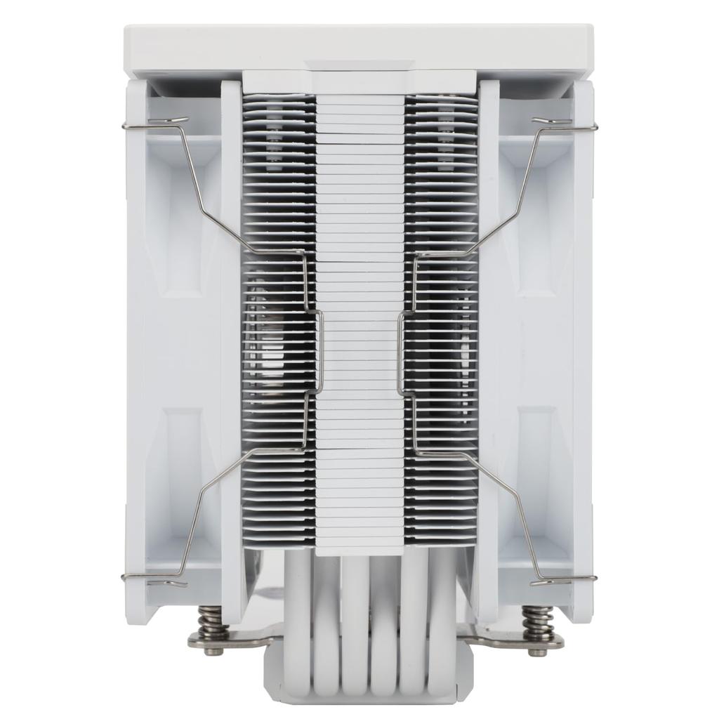 Thermalright Burst Assassin 120 Vision White Side-Flow Single Tower Heatsink CPU Cooler with 2.4-inch LCD Panel, 6 x 6mm Heat Pipes, Authorized