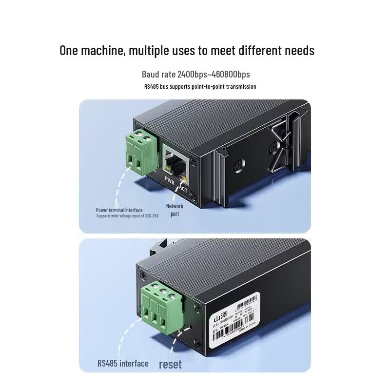 SAMZHE Rail-mounted RS485 To Ethernet Serial Server
