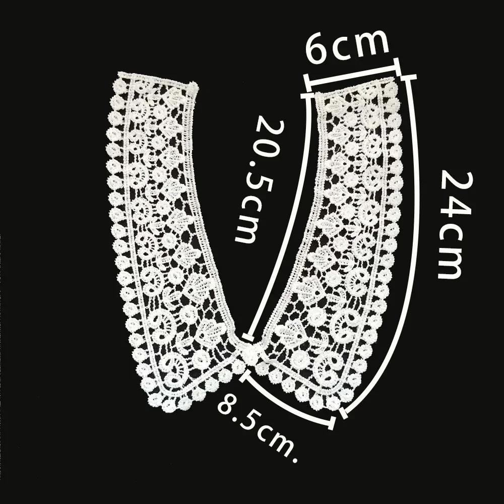sales of 1-10 pieces Black and white embroidery hollowed out Shredded milk decoration DIY sewing lace accessories