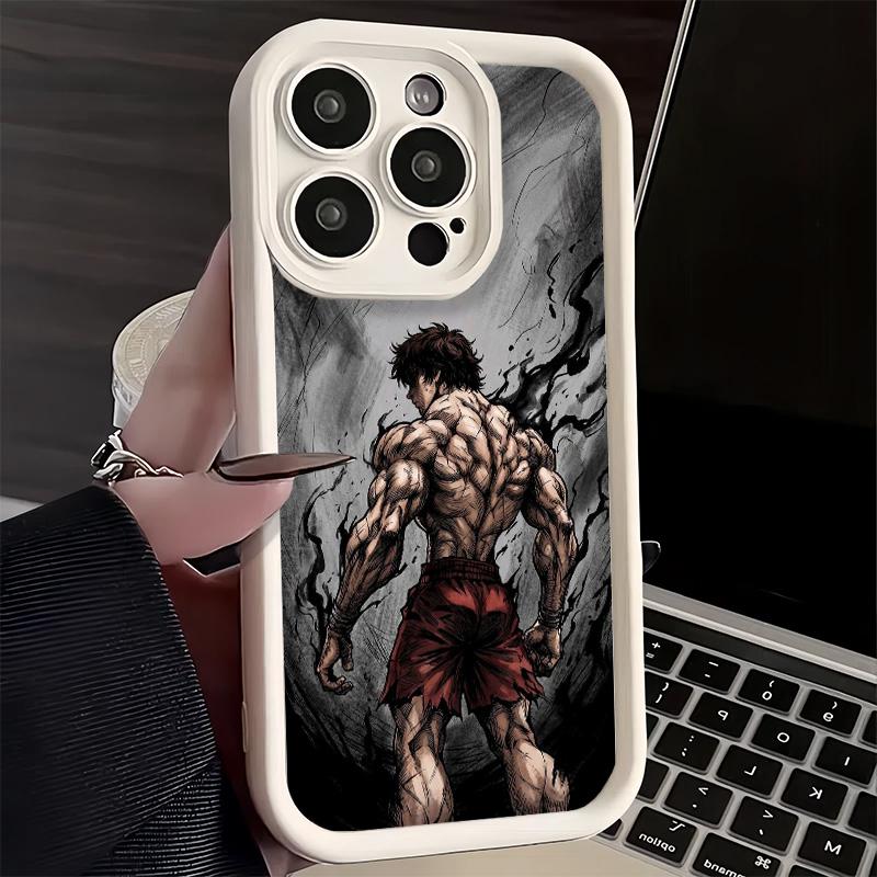 Phone Case for iPhone 17 Air 16E 15 16 Pro Max Baki the Grappler Anime Cover 14 Plus 13 12 Mini Soft Shell Silicone Fundas