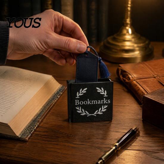 Bookmark Holder for Reading Enthusiasts Book Shape Pen Holder, Retro Literary Style Organizer, Durable Versatile PLA Container Stationery Storage