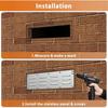 2 Pack Stainless Steel Venting Panel for Grill Accessory Stainless Steel Vent Cover Grill Vent for Masonry Fire Pits Outdoor Kitchen Vent, 15x 4-1/2IN