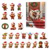 Acrylic Pendant Festive  Cow Ornament Blind Box Ornament Acrylic Advent Calendar For Winter Evening Home Decor Christmas