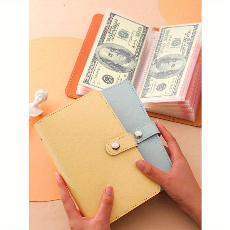 Envelope Budget Challenge Loose Leaf Binder, Money Saving Binder, Multi-Function Loose Leaf Storage Organizer Pouch, Portable