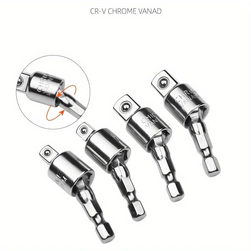 1/2 3/8 1/4 adapter 360-degree hexagonal handle to square head connecting rod wind batch socket wrench