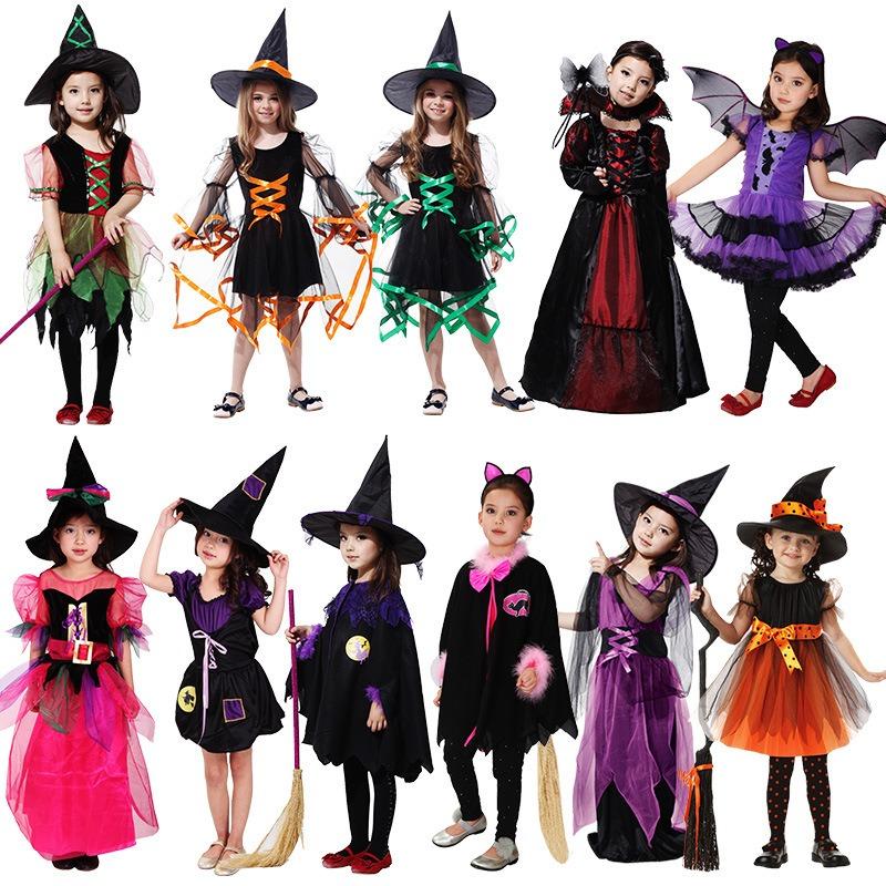 New Halloween Children's Costume Witch Costume Halloween Costume
