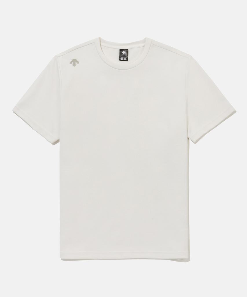 DESCENTE Dualis Back Graphic Short Sleeve T-Shirt Ivory Sr111Dts32