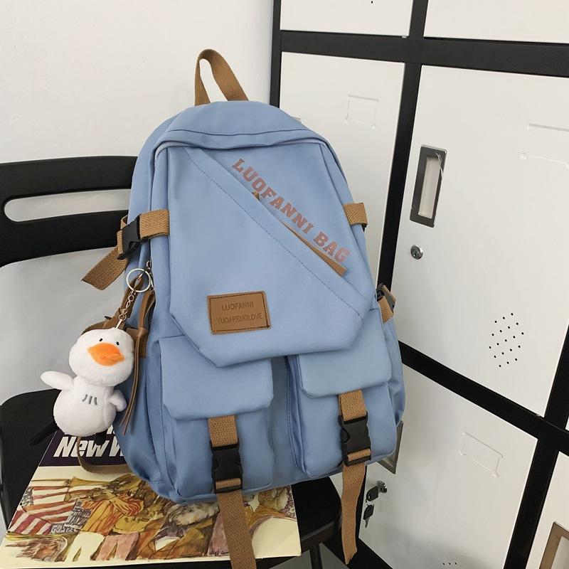 High School Student Male Backpack 2025 New Large-capacity Primary School Student Simple Trendy Cool Backpack Female